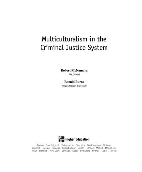 Book Multiculturalism in the Criminal Justice System free