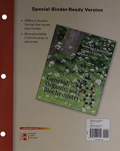 Book Loose Leaf General, Organic & Biochemistry free