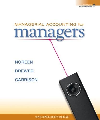 Book Managerial Accounting for Managers with Connect Plus free