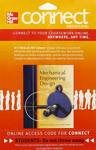 Book Mechanical Engineering Design Connect Engineering Access Card free