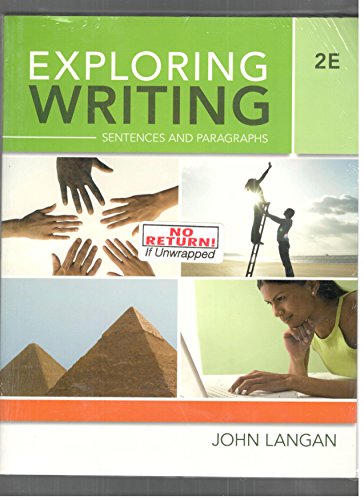 Book Exploring Writing : Sentences and Paragraphs - With Access free