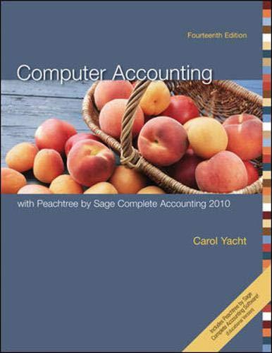 Book Computer Accounting with Peachtree by Sage Complete Accounting 2010 free