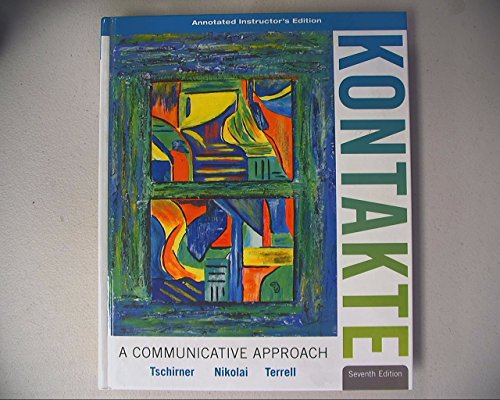 Book Kontakte: A Communicative Approach, Annotated Instructor's Edition, 7th Edition free