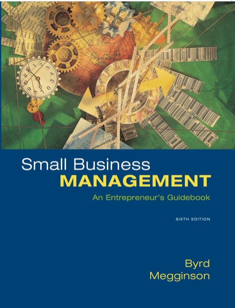 Book Small Business Management: An Entrepreneur's Guidebook free