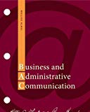 Book Business and Administrative Communication, 10th Edition free