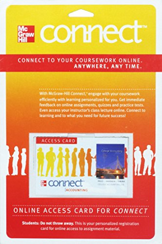 Book Connect Accounting 2 Semester Access Card for College Accounting free