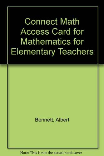 Book Connect Math Access Card for Mathematics for Elementary Teachers free