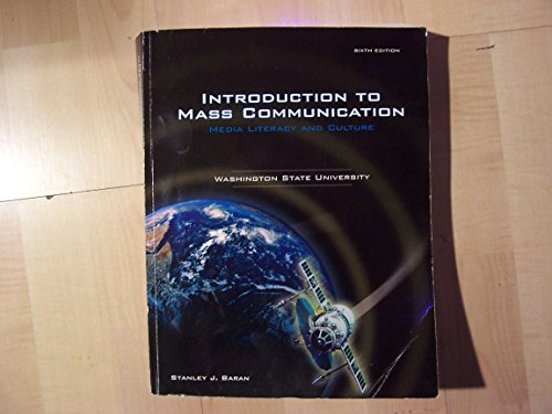 Book Introduction to Mass Communication Media Literacy and Culture Washington State University free