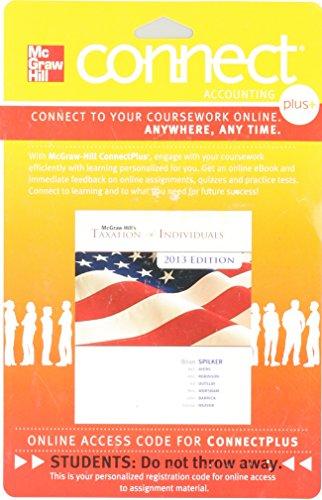 Book Connect Plus Accounting 1 Semester Access Card For Mcgraw-hill's Taxation Of Individuals, 2013 Edition free