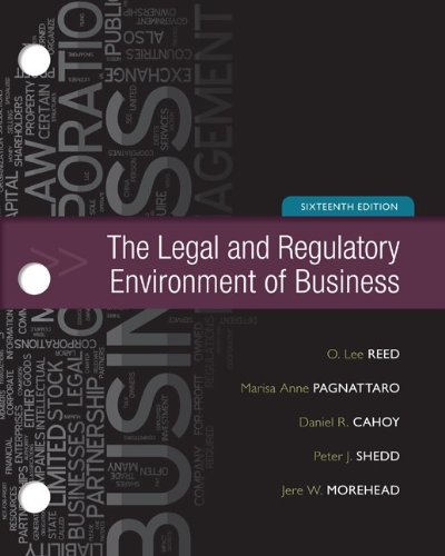 Book The Legal and Regulatory Environment of Business, 16th Edition free