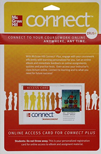 Book Connect Plus Human Resource Management 1 Semester Access Card for Noe, Fund HRM 4e free