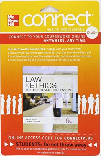 Book Connect Plus for Law & Ethics for the Health Professions free
