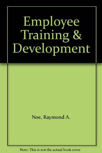 Book Employee Training and Development free
