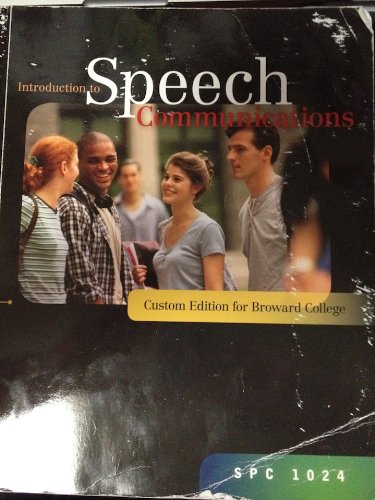 Book Introduction to Speech Communications (Broward College) (SPC 1024) free