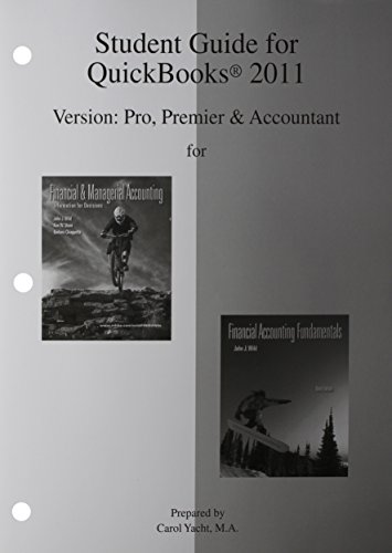 Book Mp Student Guide Quickbooks Pro2011 W/templates And Edu. Version Software For Finman free