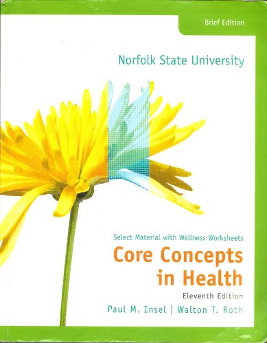 Book Core Concepts in Health: Select Material with Wellness Worksheets, 11th Edition free