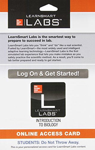 Book LearnSmart Labs for Introduction to Biology Access Card free