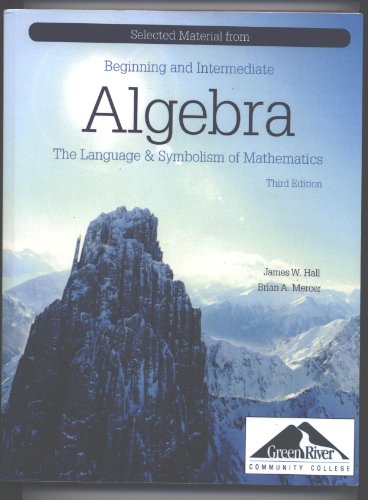 Book Algebra The Language and Symbolism of Mathematics free