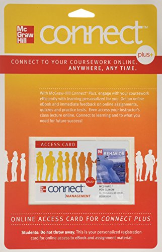 Book Connect Plus Access Code Card for M: Organizational Behavior free
