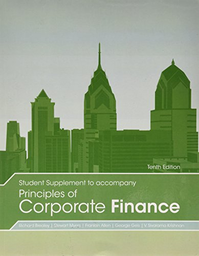 Book Student Supplement to Accompany Principles of Corporate Finance free