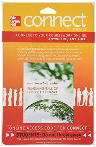Book Connect Finance with Learnsmart 1 Semester Access Card for Fundamentals of Corporate Finance free
