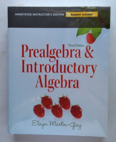 Book Introductory Algebra with P. O. W. E. R. Learning Annotated Instructor Edition free