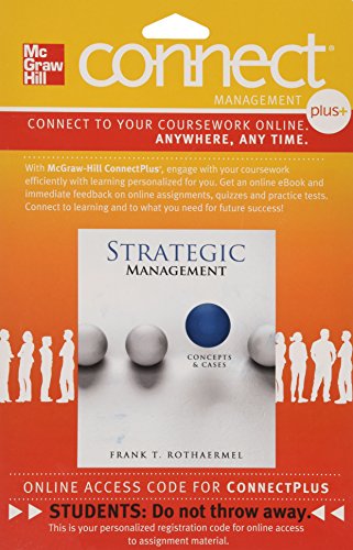 Book Connect Plus: Strategic Managment - Concepts & Cases, Access Card 1-Semester free