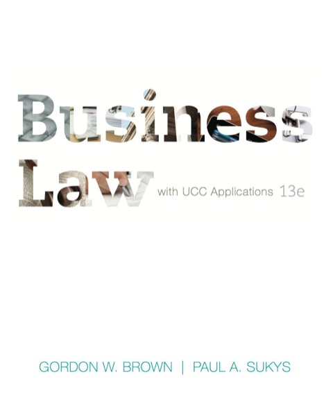 Book Business Law with UCC Applications Student Edition, 13th edition free