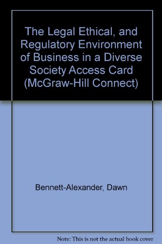 Book Connect Legal Environment Of Business 1 Semester Access Card For Bennett, Legal Envir Of Bus 1e (mcgraw-hill Connect) free
