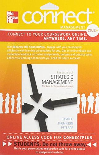 Book Connect 1-Semester Access Card for Essentials of Strategic Management free