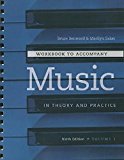 Book Workbook t/a Music in Theory and Practice, Volume I free