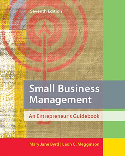 Book Small Business Management: An Entrepreneur's Guidebook free