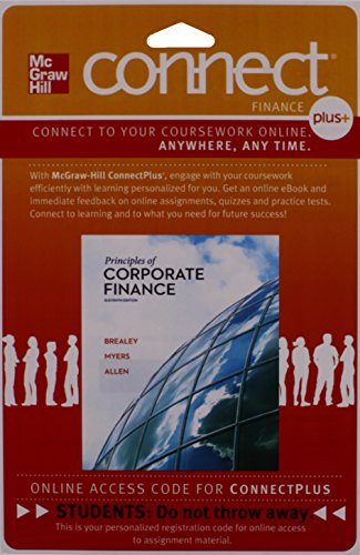 Book Connect 1-Semester Access Card for Principles of Corporate Finance free
