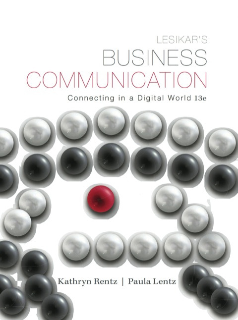 Book Lesikar's Business Communication: Connecting in a Digital World free