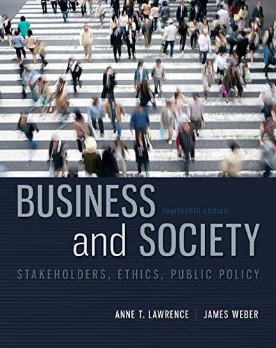 Book Business and Society: Stakeholders, Ethics, Public Policy free