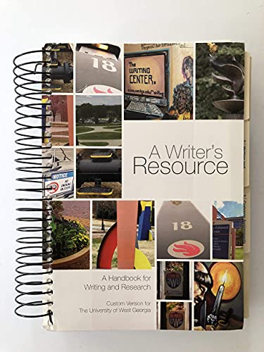 Book A Writer's Resourced. A Handbook for Writing and Research, Third Edition Custom Version for The University of West Georgia free