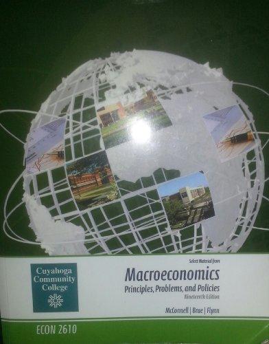 Book Macroeconomics Principles, Problems, and Policies (Select Materials from Macroeconomics Principles, Problems,. free