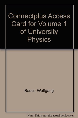 Book ConnectPlus Access Card for Volume 1 of University Physics free