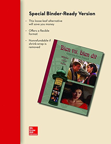 Book LOOSELEAF FOR BIEN VU BIEN DIT: INTERMEDIATE FRENCH free