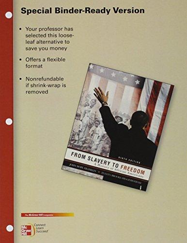 Book LOOSELEAF FOR FROM SLAVERY TO FREEDOM free
