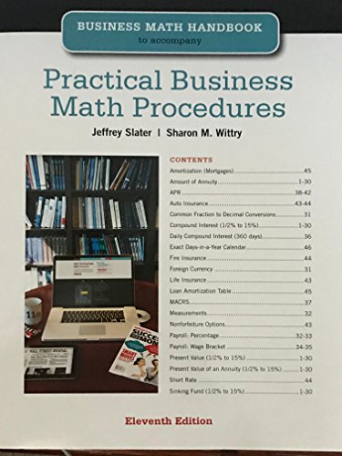 Book Practical Business Math Procedures Eleventh Edition free