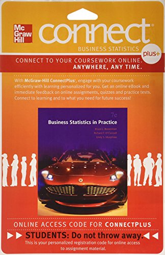 Book Connect Access Card for Business Statistics Practice free