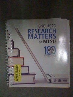 Book English 1020 Research Matters at MTSU free