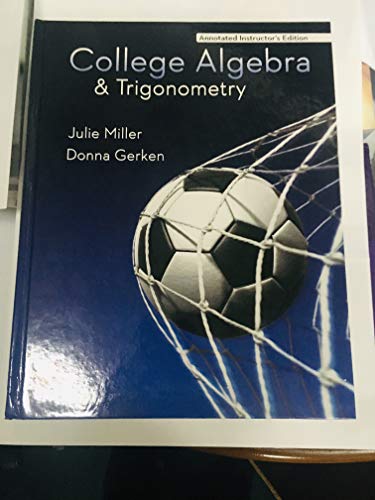 Book College Algebra & Trigonometry (Instructor's Edition) free