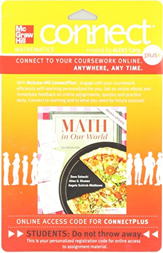 Book Connect Math hosted by ALEKS Access Card 52 Weeks for Math in Our World free