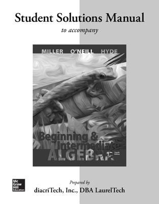 Book Student Solutions Manual for Beginning and Intermediate Algebra free