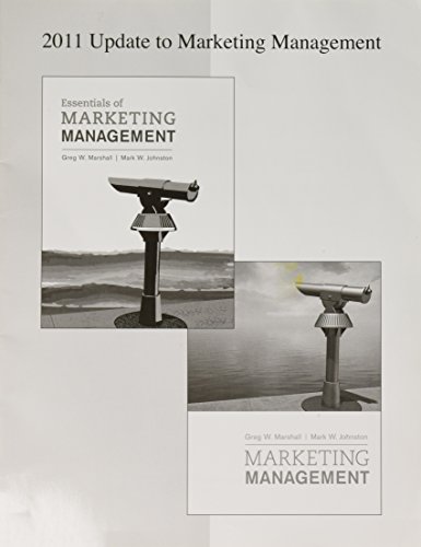 Book 2011 Update to Marketing Management free