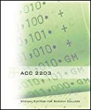 Book Acc 2203: Introduction To Managerial Accounting free