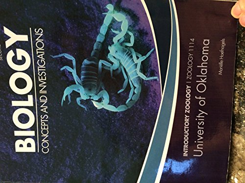 Book Biology Concepts and Investigations (Introductory Zoology 114 for University of Oklahoma) free
