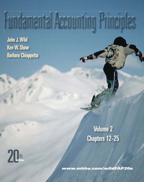 Book Fundamental Accounting Principles, Vol 2 (Chapters 12-25) free